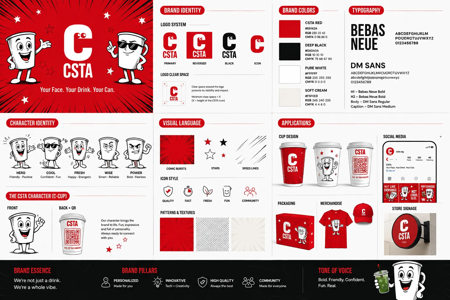 CSTA brand identity system sheet