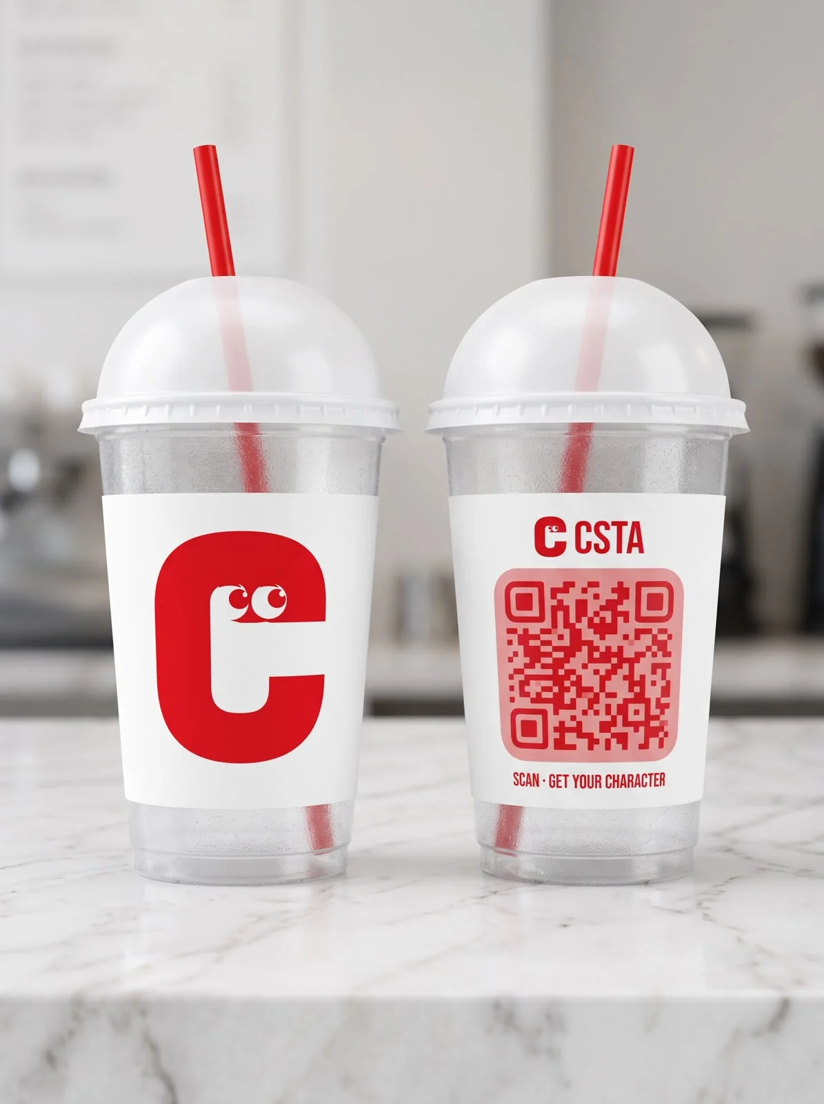 CSTA plastic cup product photography