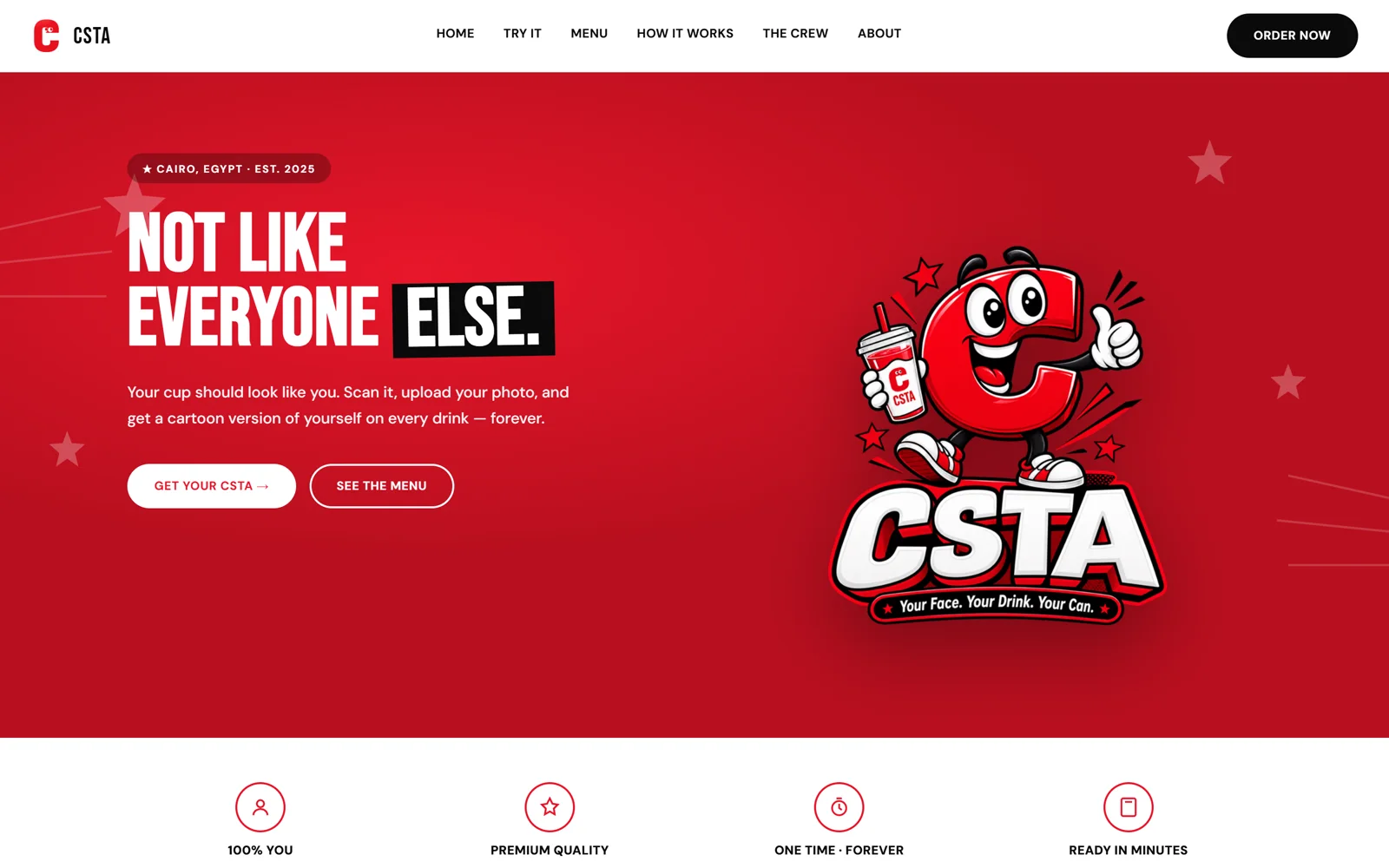 CSTA website hero — real screenshot