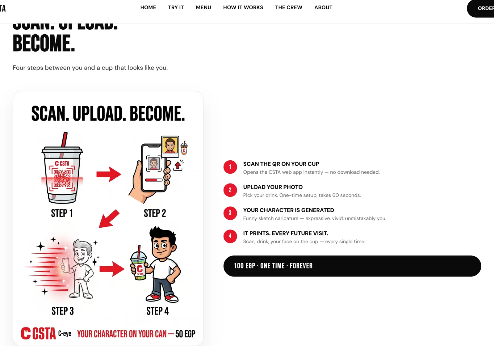 CSTA website how it works section — real screenshot