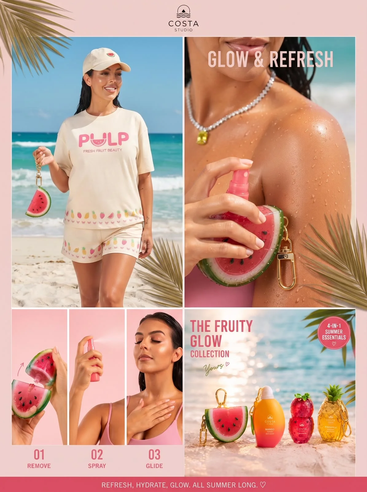 PULP glow and refresh beach post